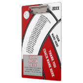 Persoonlijke cadeaus voor volleybaltrainingen klembord (Links)