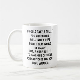Persoonlijke cadeaus voor zusters Funny cadeau voo Koffiemok