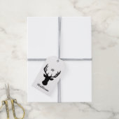 Persoonlijke cadeautag - hertenkop cadeaulabel (Met Touw)