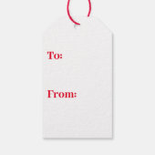 Persoonlijke Cadeautags - Van de Kerstman Cadeaulabel (Achterkant)