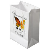 Persoonlijke cadeautas met bloemvlinder (Voorkant Gekanteld)