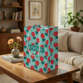 Persoonlijke cadeautas met madeliefjesdessin