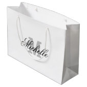 Persoonlijke cadeautas met microscoopnaam (Achterkant Gekanteld)