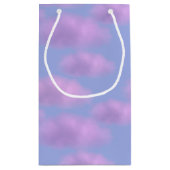 Persoonlijke cadeautas met zachte roze wolken (Achterkant)