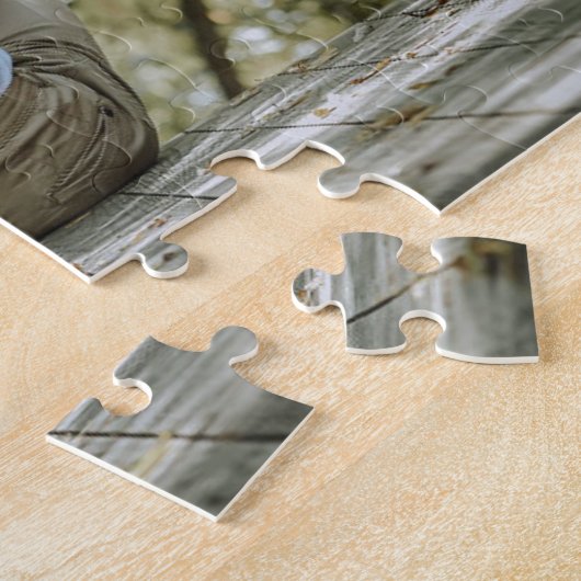 Persoonlijke cadeautjes voor aangepaste weddenscha legpuzzel (Zijkant)