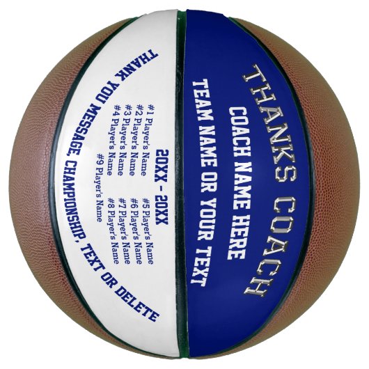 Persoonlijke cadeautjes voor Basketball Coach Basketbal (Verticaal)