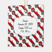 Persoonlijke cadeautjes voor Classic Baby Stat Keramisch Ornament (Links)