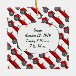 Persoonlijke cadeautjes voor Classic Baby Stat Keramisch Ornament