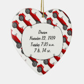 Persoonlijke cadeautjes voor Classic Baby Stat Keramisch Ornament (Rechts)