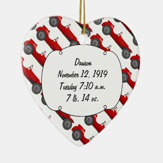 Persoonlijke cadeautjes voor Classic Baby Stat Keramisch Ornament (Rechts)