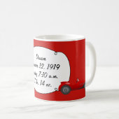 Persoonlijke cadeautjes voor Classic Baby Stat Koffiemok (Voorkant rechts)