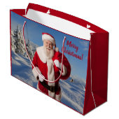 Persoonlijke cadeautjes voor kerstmis groot cadeauzakje (Achterkant Gekanteld)