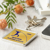 Persoonlijke cadeautjes voor meisjes met de pole V Sleutelhanger (Zijkant)