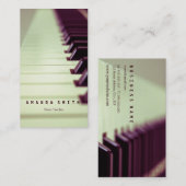 Persoonlijke cadeautjes voor pianist visitekaartje (Voorkant / Achterkant)