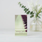 Persoonlijke cadeautjes voor pianist visitekaartje (Staand voorkant)