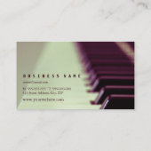 Persoonlijke cadeautjes voor pianist visitekaartje (Achterkant)