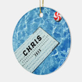 Persoonlijke cadeautjes voor zwemgijzelaars keramisch ornament (Links)