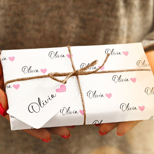 Persoonlijke cadeauverpakking Aangepaste naam verj Cadeaupapier