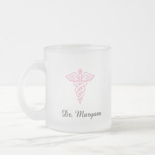 Persoonlijke Caduceus Dokter Koffiemok Matglas Koffiemok