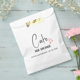 Persoonlijke Cake Me Home Trouw Favorieten Zak Bedankzakje