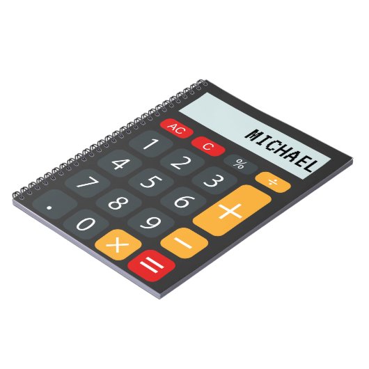 Persoonlijke calculator notitieboek (Linkerzijde)