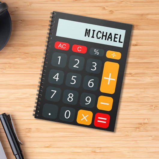 Persoonlijke calculator notitieboek