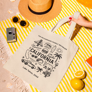 Persoonlijke California Familiebijeenkomst Matchin Tote Bag