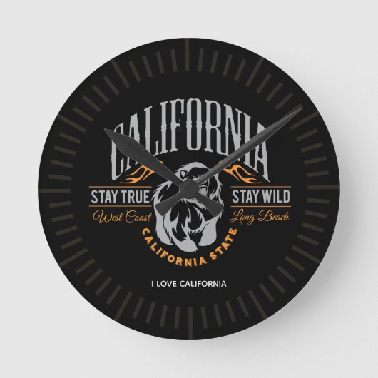 Persoonlijke CALIFORNIA-STAAT Verblijf echt vrij B Ronde Klok (Voorkant)