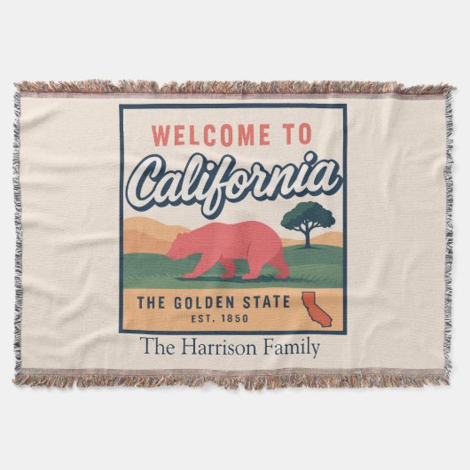 Persoonlijke California Worpdeken Deken (Voorkant)
