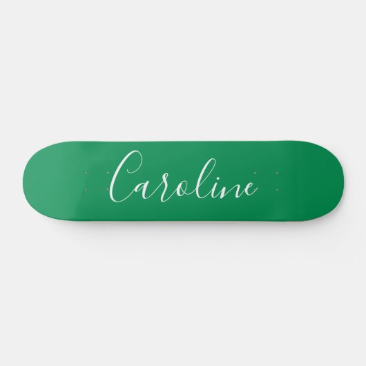 Persoonlijke Calligrafie Naam Kelly Green Persoonlijk Skateboard (Horizontaal)