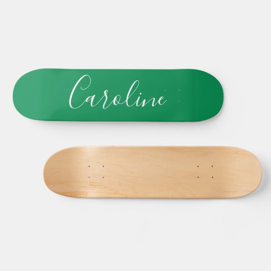 Persoonlijke Calligrafie Naam Kelly Green Persoonlijk Skateboard (Horizontaal)