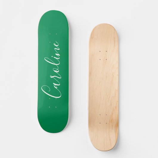 Persoonlijke Calligrafie Naam Kelly Green Persoonlijk Skateboard (Voorkant)