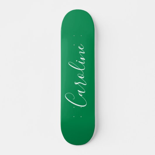 Persoonlijke Calligrafie Naam Kelly Green Persoonlijk Skateboard (Voorkant)