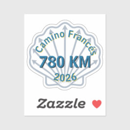 Persoonlijke Camino de Santiago Rugzak Patch Sticker