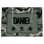 Persoonlijke camouflage groot cadeauzakje (Voorkant)