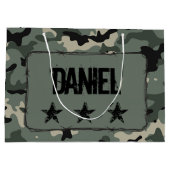 Persoonlijke camouflage groot cadeauzakje (Achterkant)