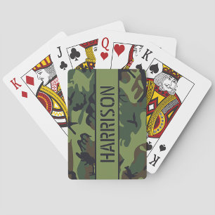Persoonlijke camouflage pokerkaarten