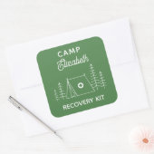 Persoonlijke Camp Bachelorette Herstelkit Vierkante Sticker (Envelop)