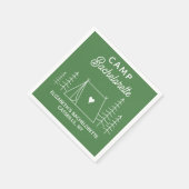 Persoonlijke Camp Bachelorette Servet (Hoek)