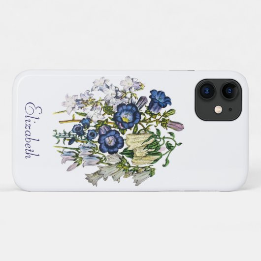 Persoonlijke Campanulablomen Case-Mate iPhone Case (Achterkant (horizontaal))