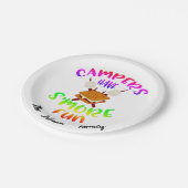 Persoonlijke campers papieren bordje (Gekanteld)