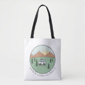 Persoonlijke Campers Van Life Outdoor Mountain Tote Bag (Voorkant)