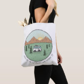 Persoonlijke Campers Van Life Outdoor Mountain Tote Bag (Dichtbij)