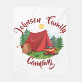 Persoonlijke camping fleece deken (Voorkant)