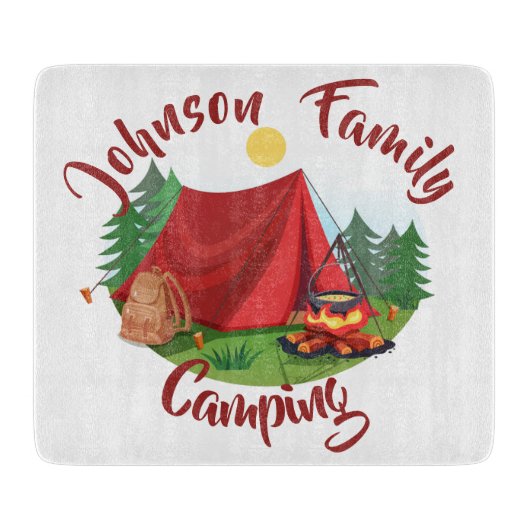 Persoonlijke camping  snijplank (Voorkant)