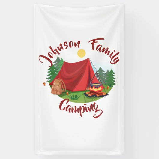 Persoonlijke camping  spandoek (Verticaal)
