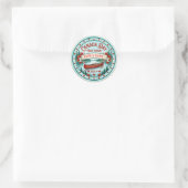 Persoonlijke Canada Day-hoststickers. Ronde Sticker (Tas)