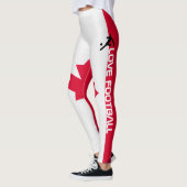 Persoonlijke Canada Liefde Voetbal Leggings (Links)