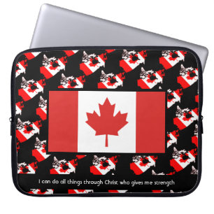 Persoonlijke CANADA-VLAG Laptop Sleeve