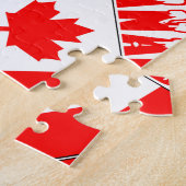 Persoonlijke Canada Vlag Legpuzzel Cadeau (Zijkant)